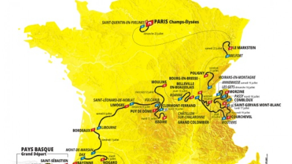 Bilbao como inicio, el Puy de Dome como estrella y mucha monta&ntilde;a en el pr&oacute;ximo Tour