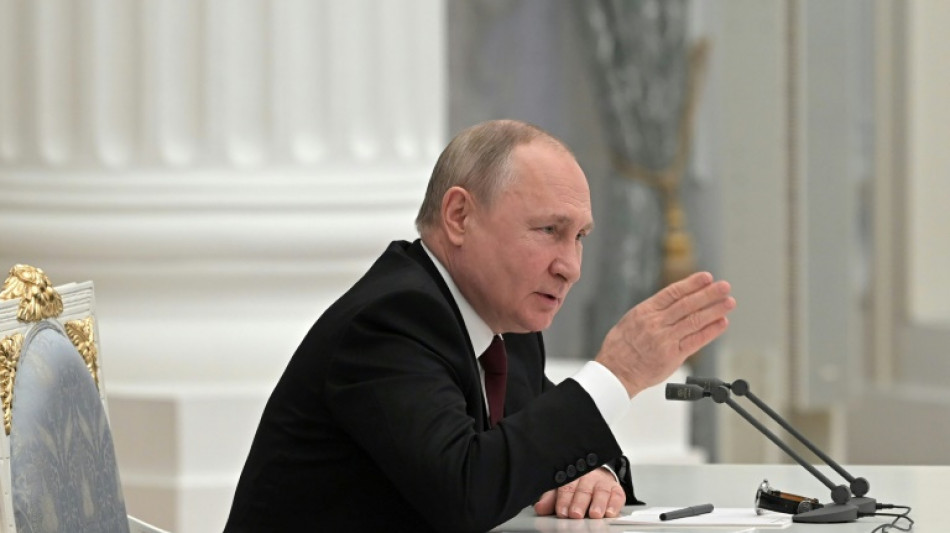 Putin erkennt Unabh&auml;ngigkeit von "Volksrepubliken" in Ostukraine an