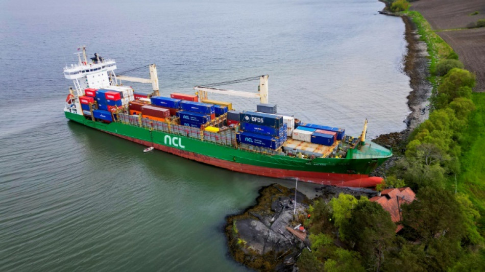 Ship pulled free after running aground near Norway home