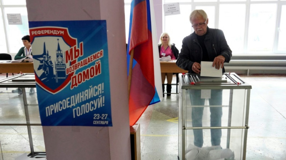 R&eacute;f&eacute;rendum d'annexion en Ukraine: les autorit&eacute;s prorusses revendiquent la victoire dans trois r&eacute;gions 