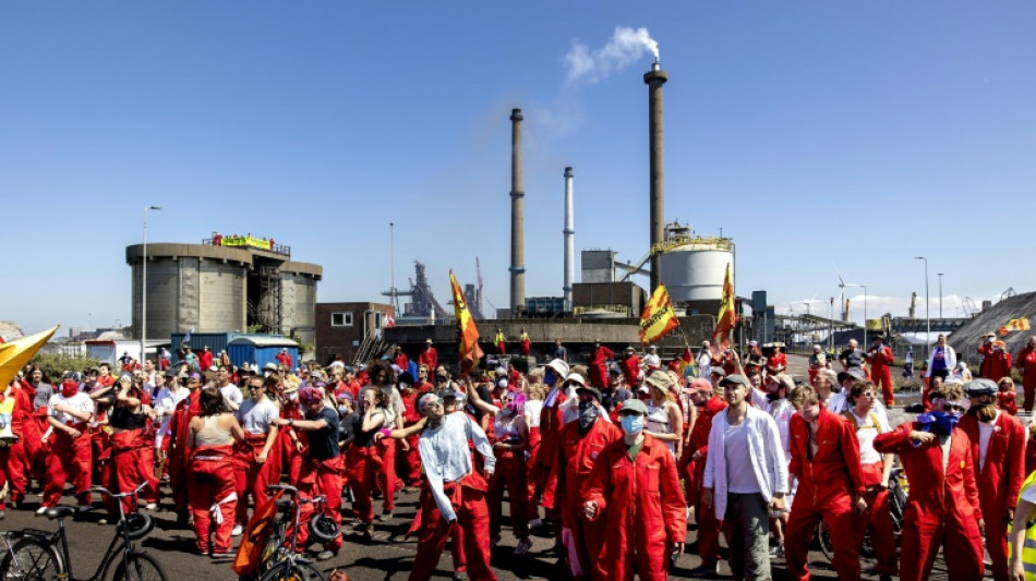 Une usine Tata Steel aux Pays-Bas investie par des manifestants &eacute;cologistes
