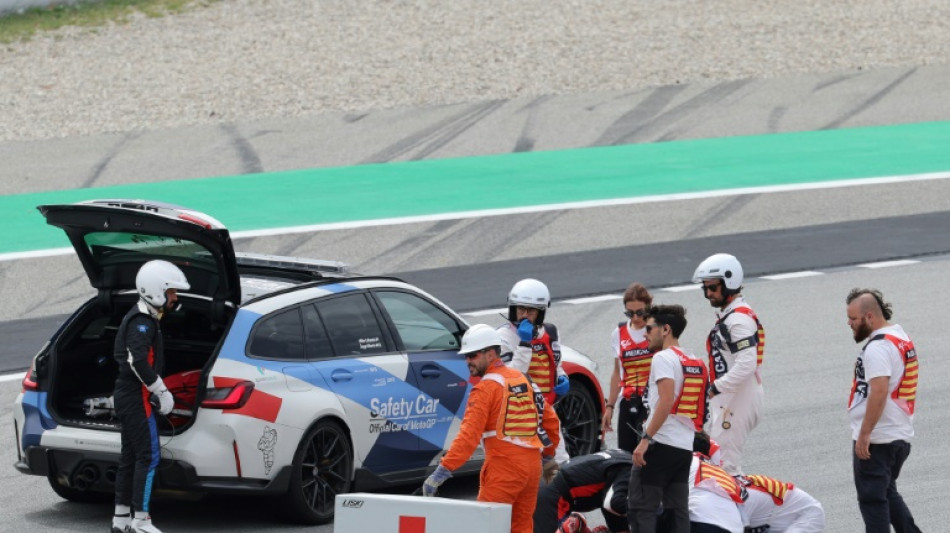 Aleix Espargaro wins Catalunya MotoGP after world champion Bagnaia crashes
