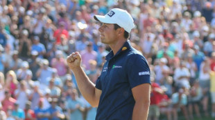 Hovland beats McCarthy in playoff to win PGA Memorial