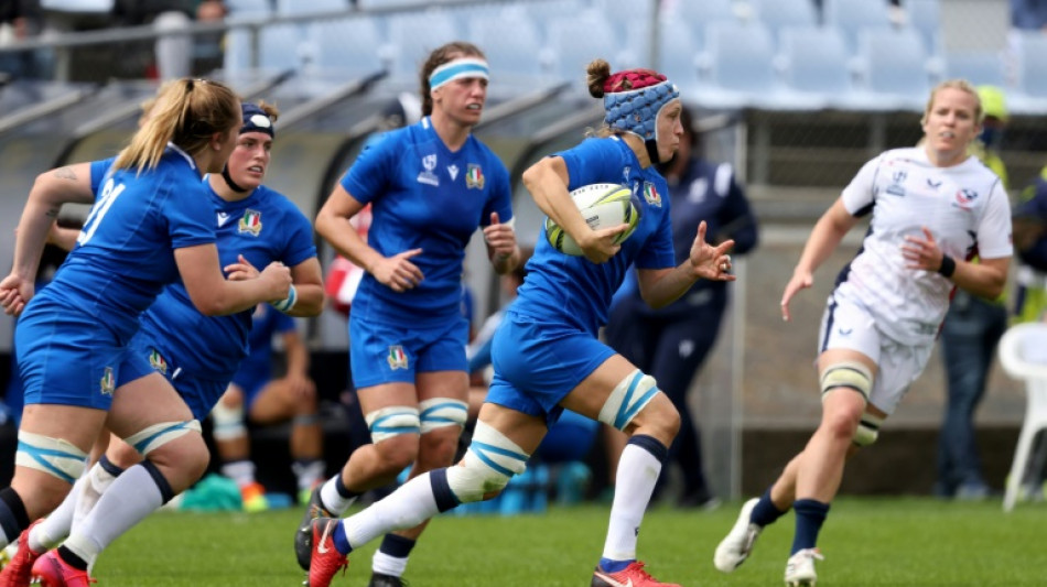 Flamboyant Italy pull away to beat USA at women's Rugby World Cup