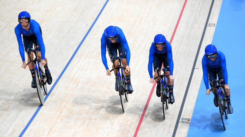 Mondiali ciclismo: Italia d'argento nell'inseguimento uomini