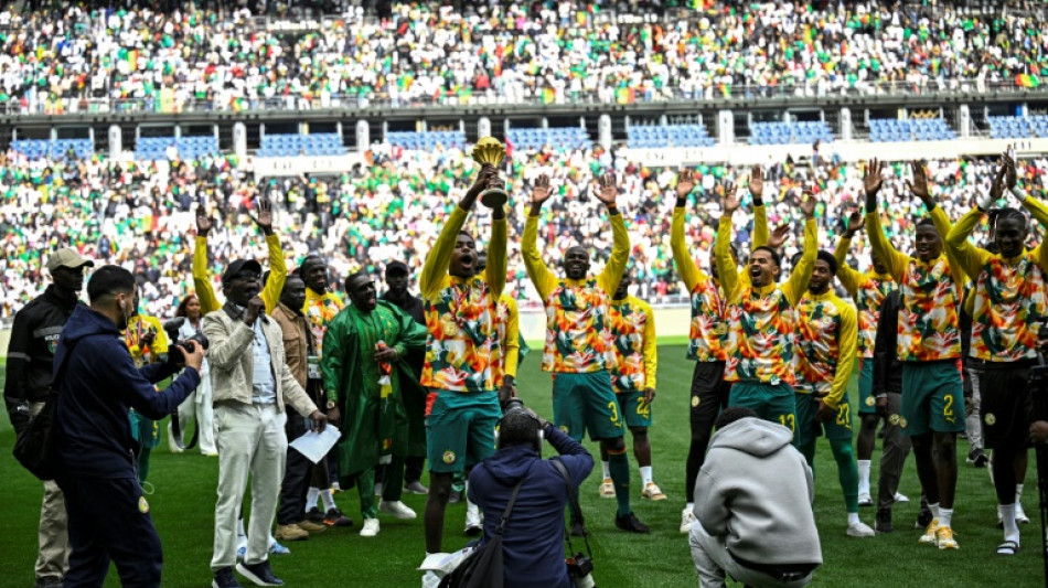 Senegal parade AFCON trophy at Stade de France, despite being stripped of title