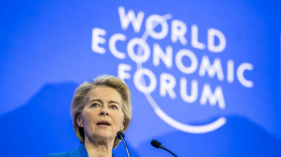 Davos: Von der Leyen f&uuml;r "pragmatischen" Umgang mit Trump