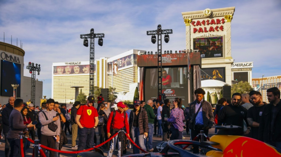 Burning rubber and neon lights as F1 hypes up Vegas