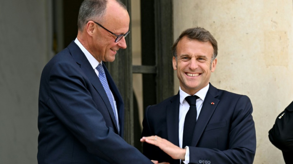 Merz empf&auml;ngt franz&ouml;sischen Pr&auml;sidenten Macron in Berlin