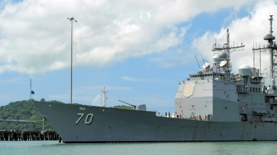 Un buque lanzamisiles de EEUU ingresa al canal de Panam&aacute; rumbo al Caribe