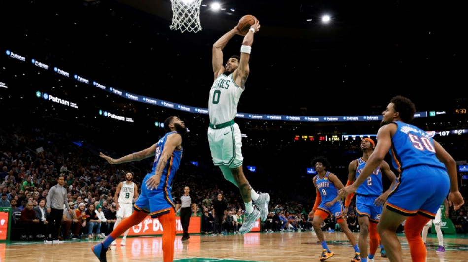 Celtics down Thunder to stretch NBA win streak to seven