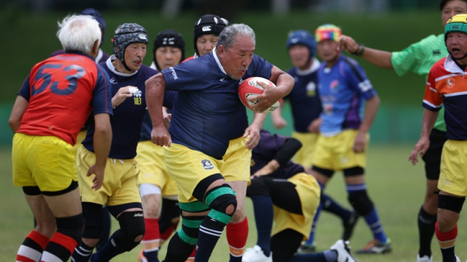 Japanese veterans staying fit through rugby