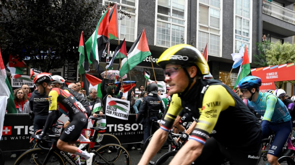 Manifestations propalestiniennes: les coureurs de la Vuelta pour une neutralisation en cas de nouveaux incidents