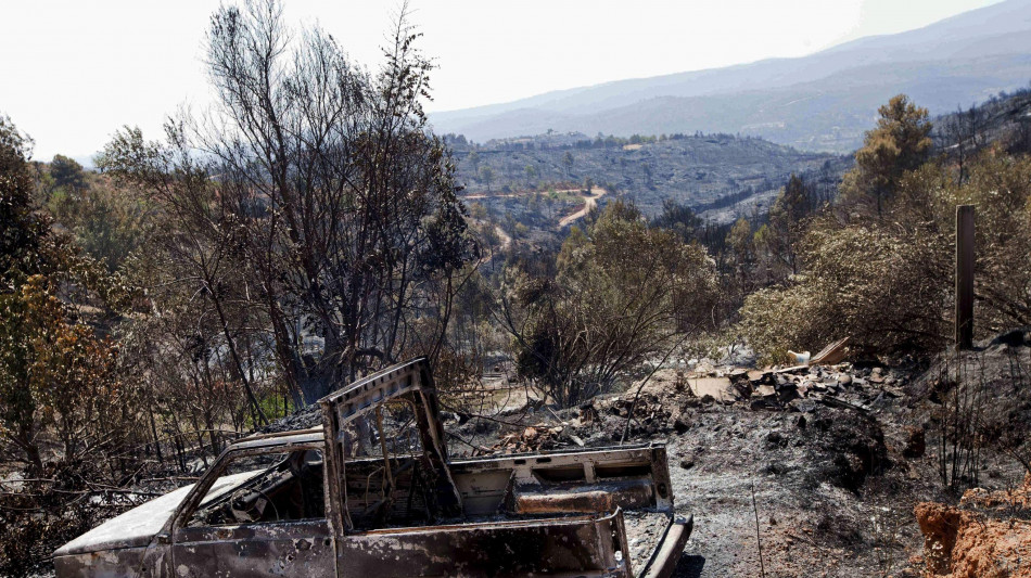 Un morto in un incendio boschivo vicino Valencia in Spagna