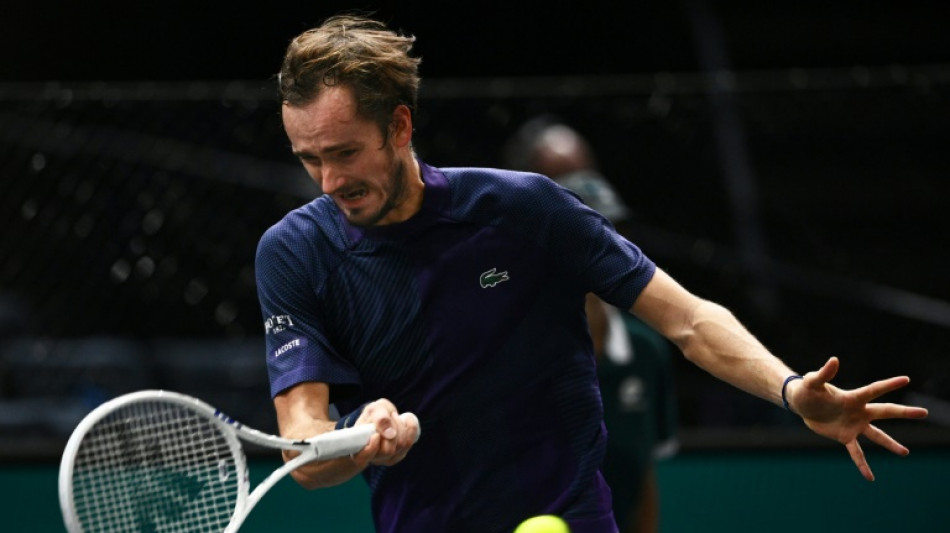 Medvedev crashes out of Paris Masters as Tsitsipas marches on