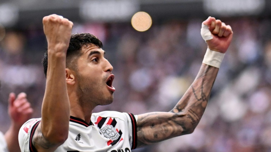 Allemagne: vainqueur &agrave; Francfort (5-1), Leverkusen toujours en course pour la saison parfaite