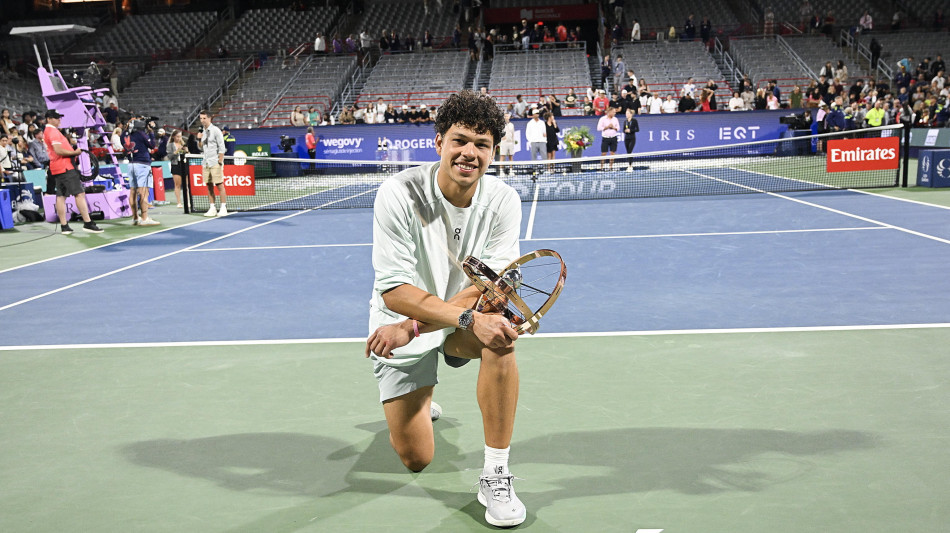 Tennis: Shelton vince il Masters di Montreal