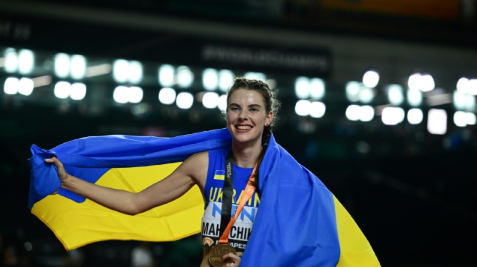Ukraine's Yaroslava Mahuchikh wins women's world high jump title