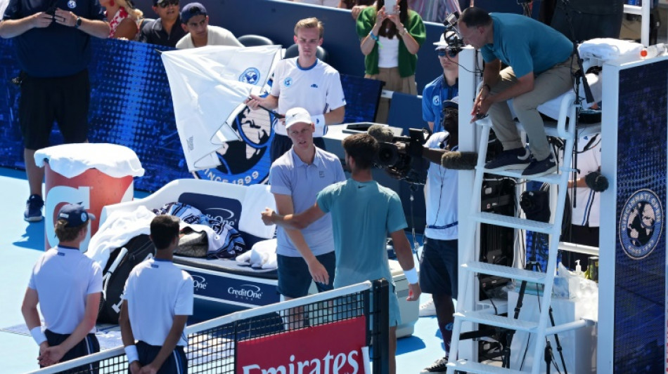 Alcaraz wins Cincinnati Open as Sinner retires