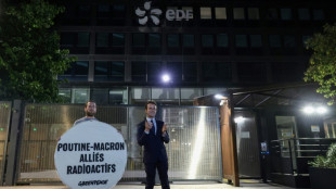 La estatua de Macron que militantes de Greenpeace robaron de un museo parisino volvi&oacute; a su lugar