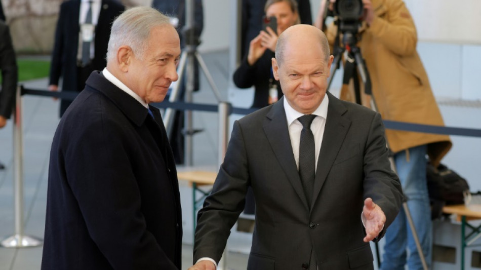 Scholz empf&auml;ngt Netanjahu im Kanzleramt in Berlin