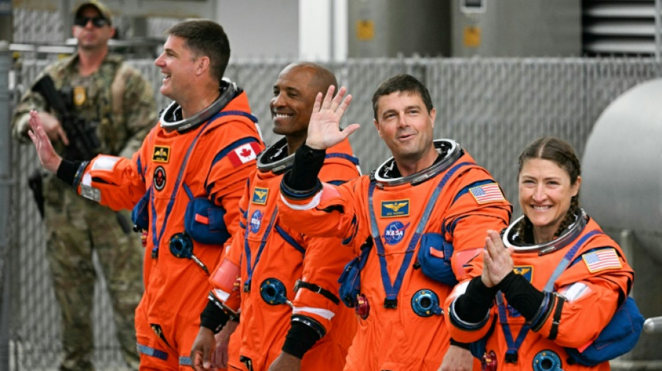 Les astronautes en place &agrave; quelques heures du lancement de la mission lunaire Art&eacute;mis 2