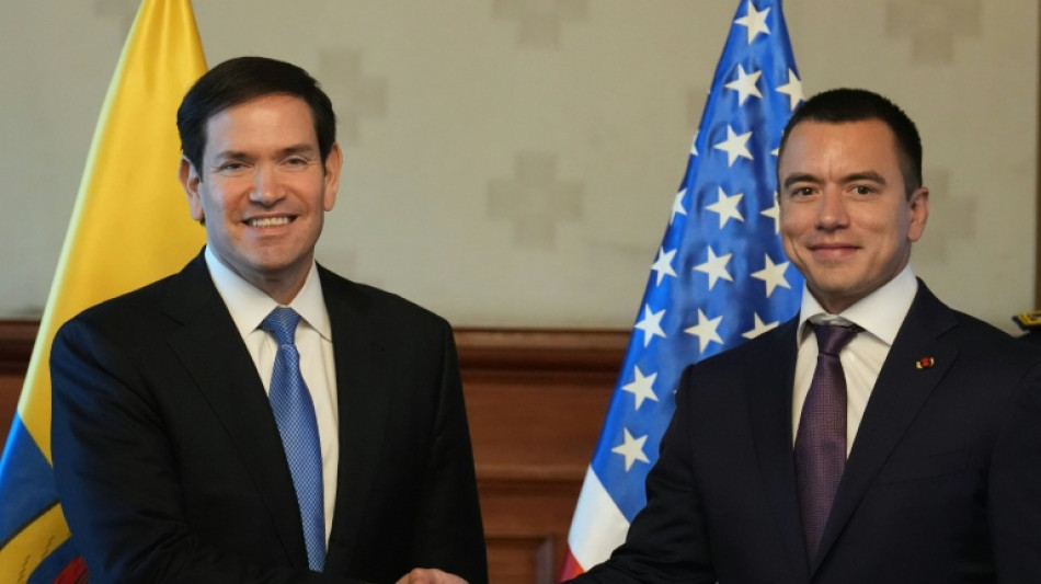 Rubio anuncia ajuda financeira e apoio dos EUA para Equador enfrentar o tr&aacute;fico