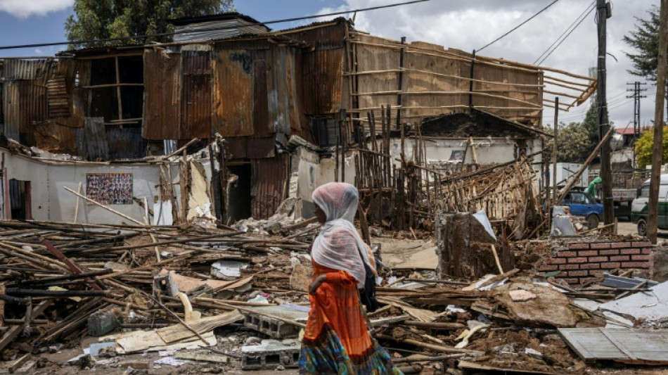 A Addis Abeba, les habitants du quartier historique de Piassa pleurent leur pass&eacute; d&eacute;truit