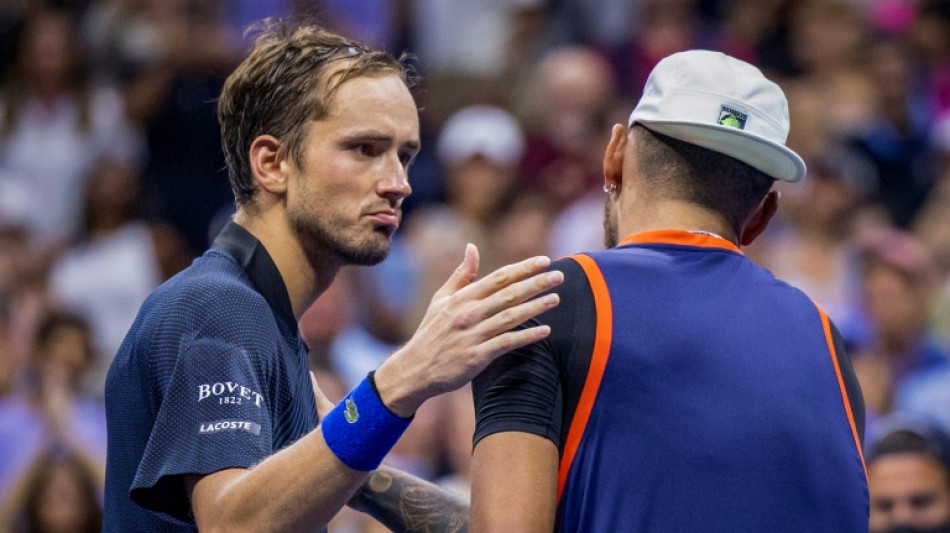 Kyrgios at same level as Djokovic and Nadal, says Medvedev