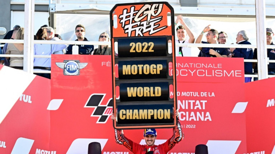 Bagnaia claims MotoGP world title after 'hardest race of my life'