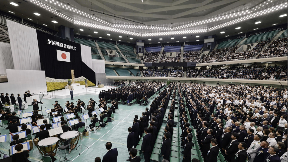Giappone commemora 80 anni da resa nella Seconda guerra mondiale